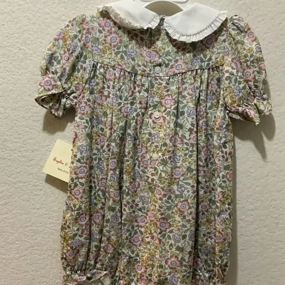 NWT Sophie & Lucas Primrose Floral Bubble size 18 M